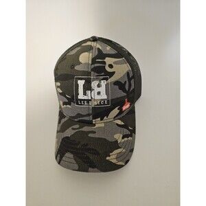 Lee Brice Casey's Green Camo Mesh Snap Back Trucker Cap Hat OSFM VGUC
